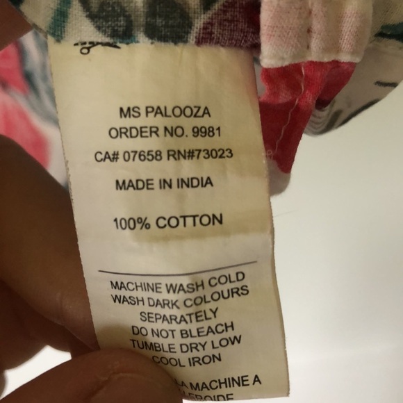 SOUL Star floral patterned light short sleeve cotton button down - Picture 3 of 7